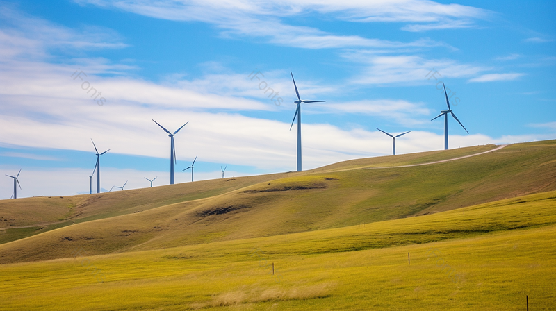 草原风力发电大型风车新能源,高清,摄影图,摄影图片,图片大全,摄影图免费下载
